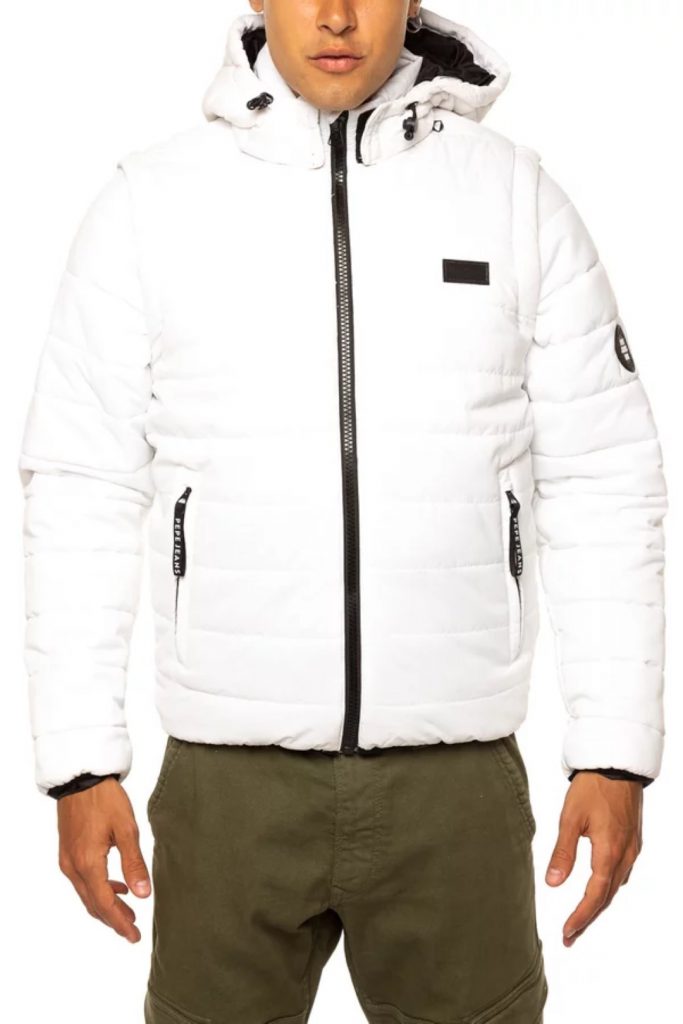 Pepe Jeans HIRAM QUILTED JACKET PM402452-800 White