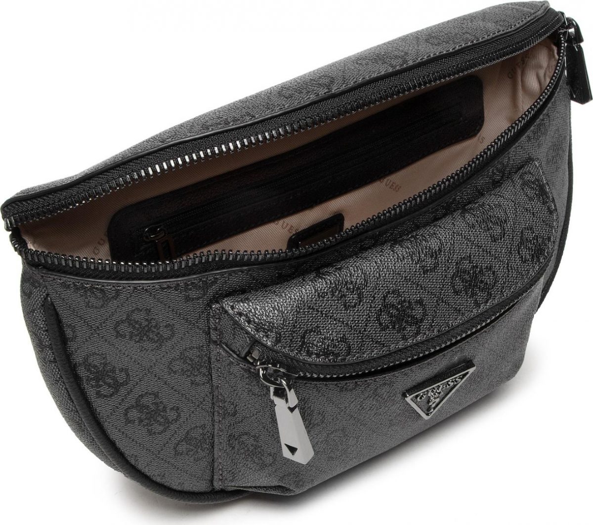 GUESS Τσαντάκι μέσης MANHATTAN MINI belt bag HWSM6994800 COAL LOGO Black