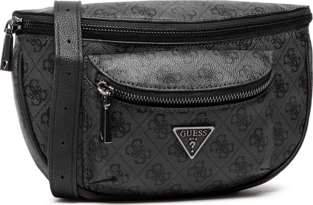 GUESS Τσαντάκι μέσης MANHATTAN MINI belt bag HWSM6994800 COAL LOGO Black