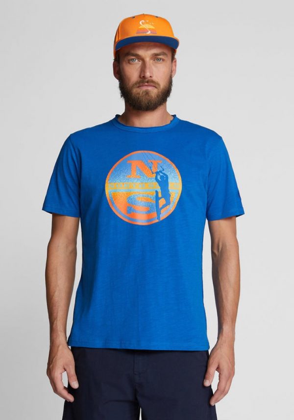 NORTH SAILS S/S T-SHIRT W/GRAPHIC ΜΠΛΟΥΖΑ ΑΝΔΡIKH 692796-0788 Snorkel Blue