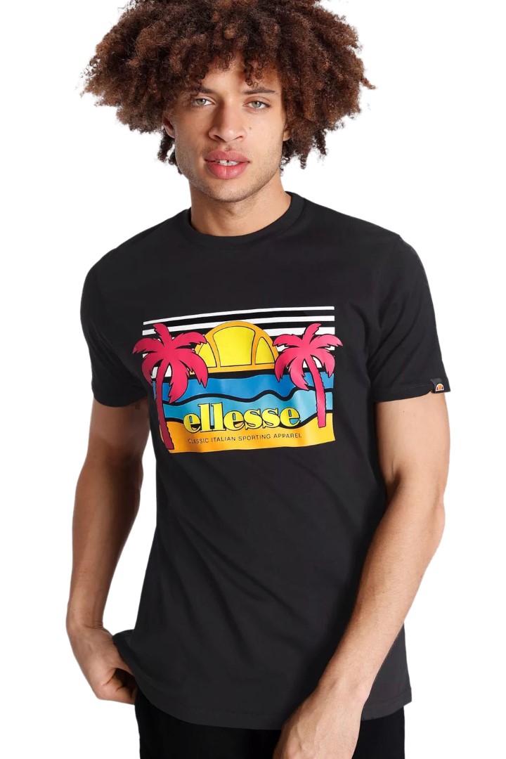 ELLESSE SECHSARO TEE T-SHIRT SHM13825-011 Black ELLESSE SECHSARO TEE T-SHIRT SHM13825-011 Black