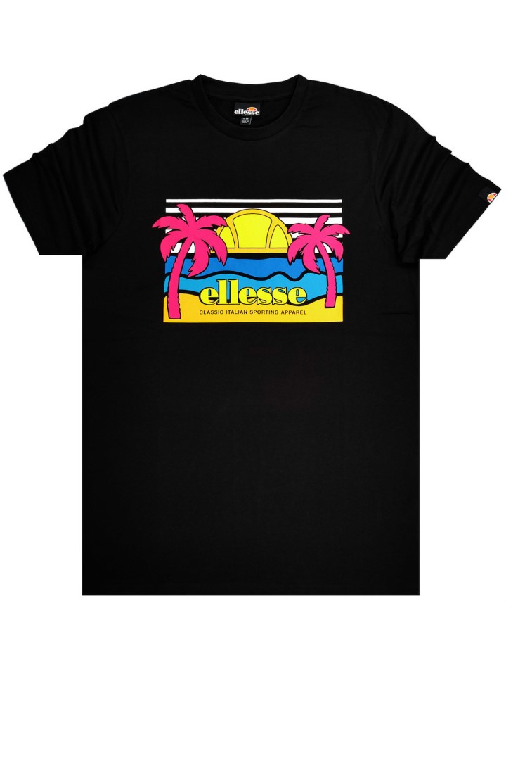 ELLESSE SECHSARO TEE T-SHIRT SHM13825-011 Black ELLESSE SECHSARO TEE T-SHIRT SHM13825-011 Black