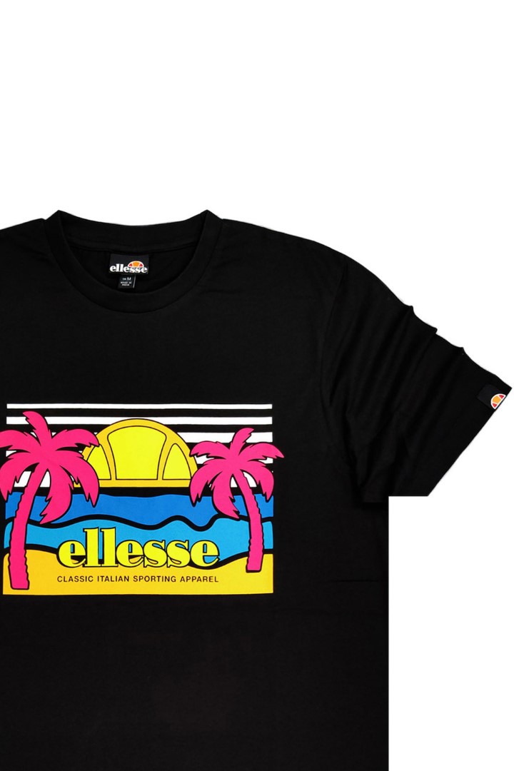 ELLESSE SECHSARO TEE T-SHIRT SHM13825-011 Black ELLESSE SECHSARO TEE T-SHIRT SHM13825-011 Black