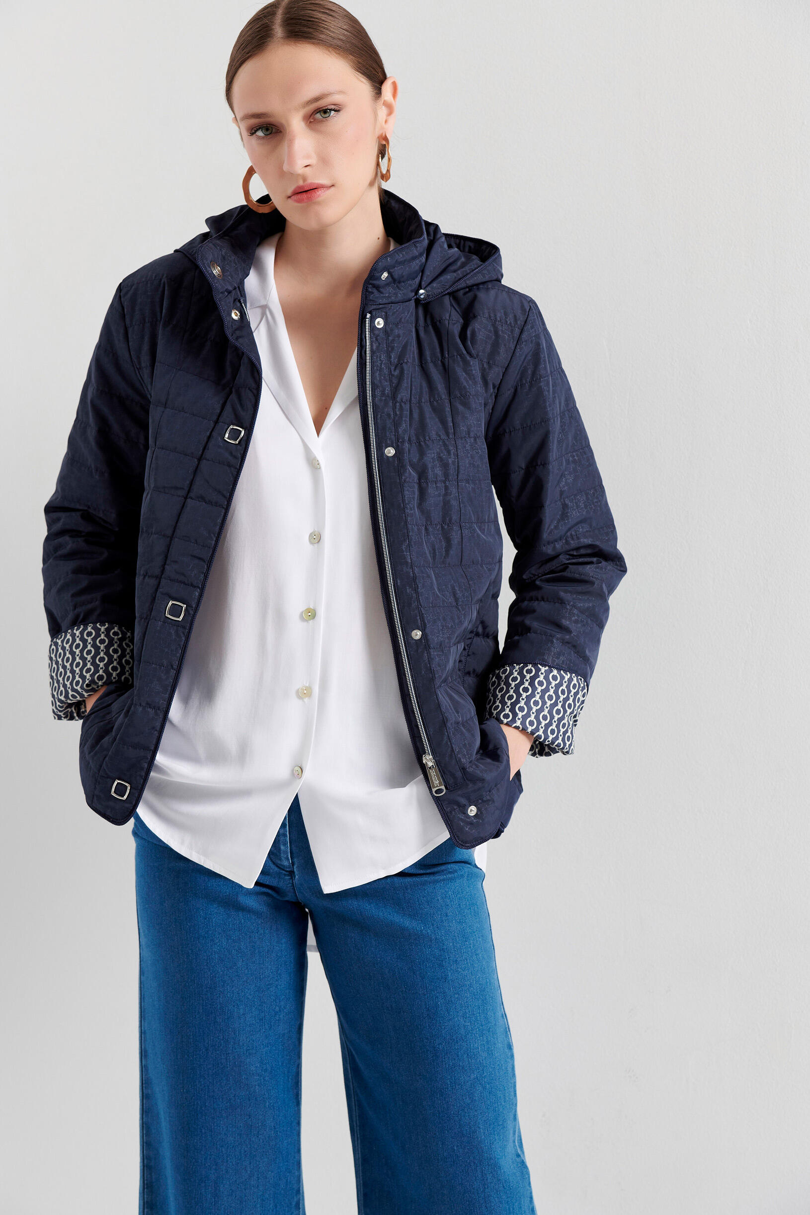 Bill Cost Καπιτονέ μπουφάν με κουκούλα 20-380828-0 Blue Bill Cost Καπιτονέ μπουφάν με κουκούλα 20-380828-0 Blue