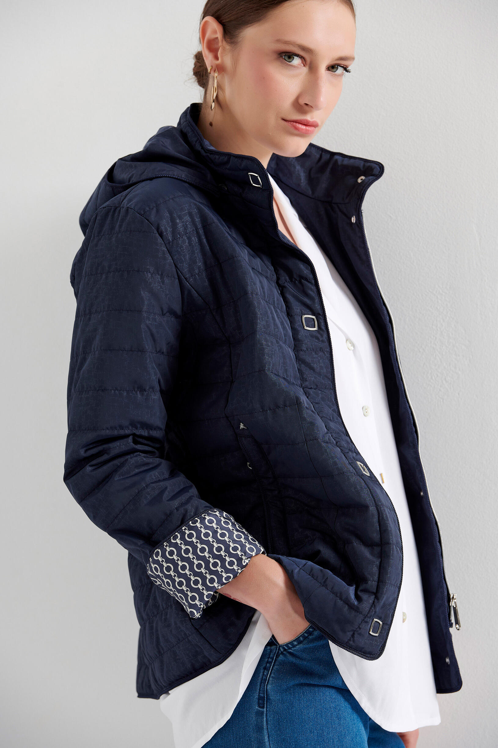 Bill Cost Καπιτονέ μπουφάν με κουκούλα 20-380828-0 Blue Bill Cost Καπιτονέ μπουφάν με κουκούλα 20-380828-0 Blue