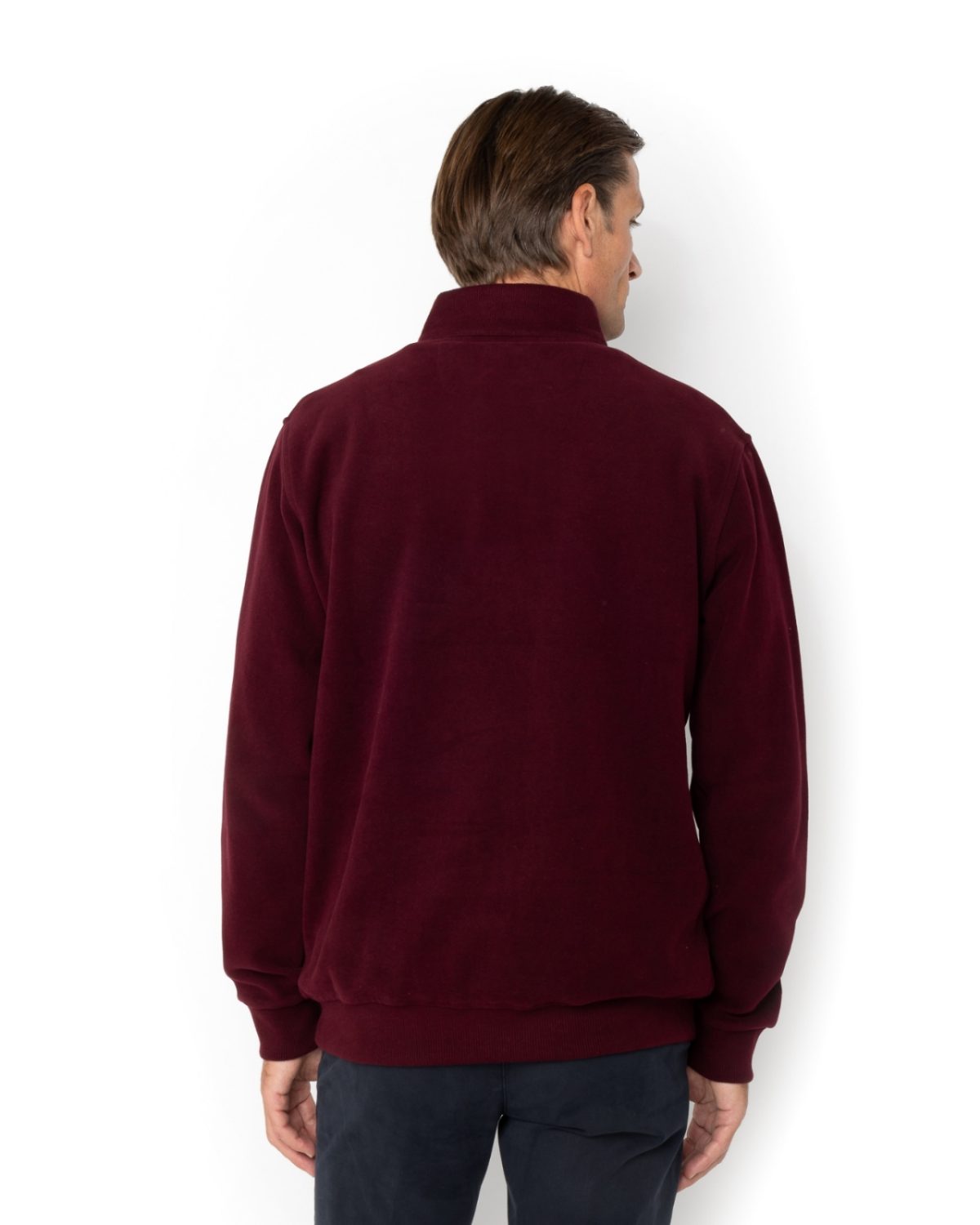 The Bostonians Φούτερ Βαμβακερό Regular Fit 3RO1000|B154BU-Burgundy/Μπορντώ