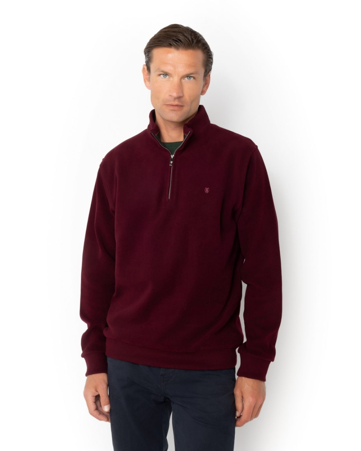 The Bostonians Φούτερ Βαμβακερό Regular Fit 3RO1000|B154BU-Burgundy/Μπορντώ