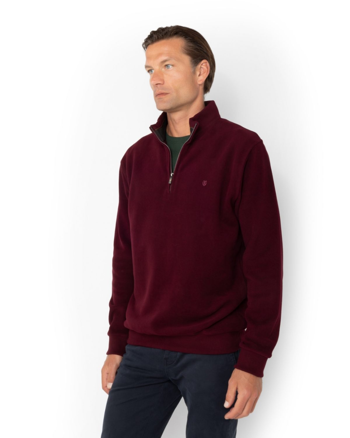 The Bostonians Φούτερ Βαμβακερό Regular Fit 3RO1000|B154BU-Burgundy/Μπορντώ