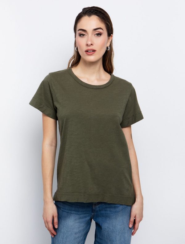 Toi&Moi T-shirt με ραφή στην πλάτη 80-6274-125-Khaki/Χακί