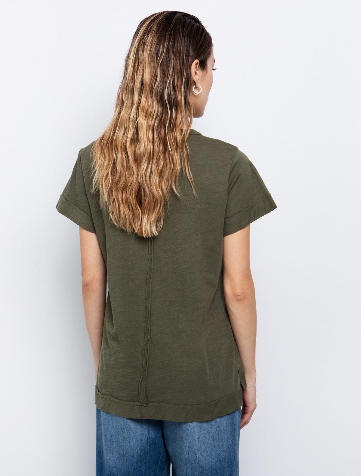 Toi&Moi T-shirt με ραφή στην πλάτη 80-6274-125-Khaki/Χακί