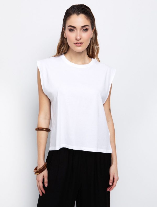 Toi&Moi Μπλούζα με φαρδύ μανίκι 80-6277-125-White/Λευκό