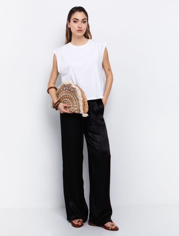 Toi&Moi Μπλούζα με φαρδύ μανίκι 80-6277-125-White/Λευκό