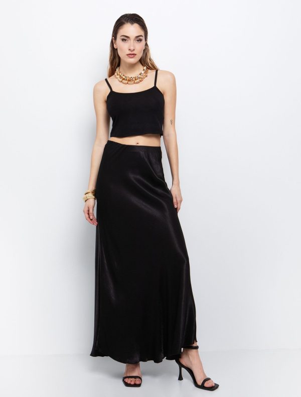 Toi&Moi Basic crop τοπ 80-6269-125-Βlack/Μαύρο