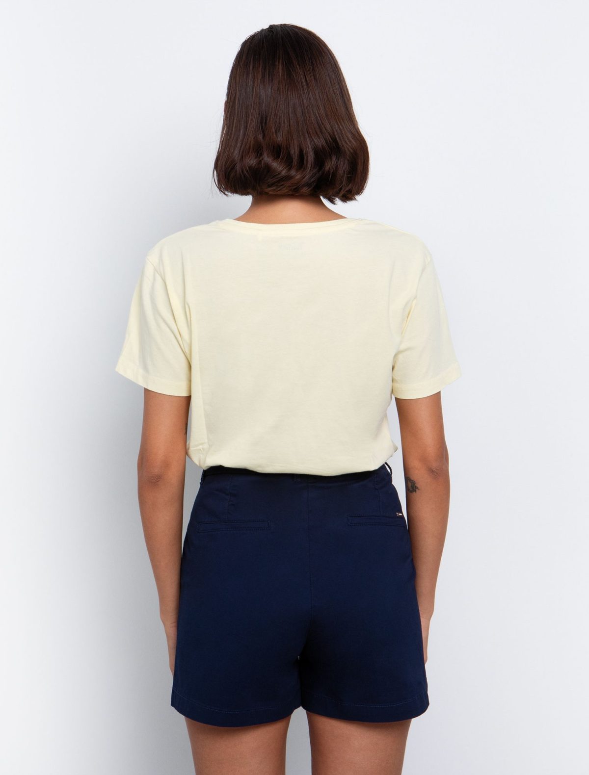 Toi&Moi Basic T shirt με V 80-6279-125-Yellow/Κίτρινο