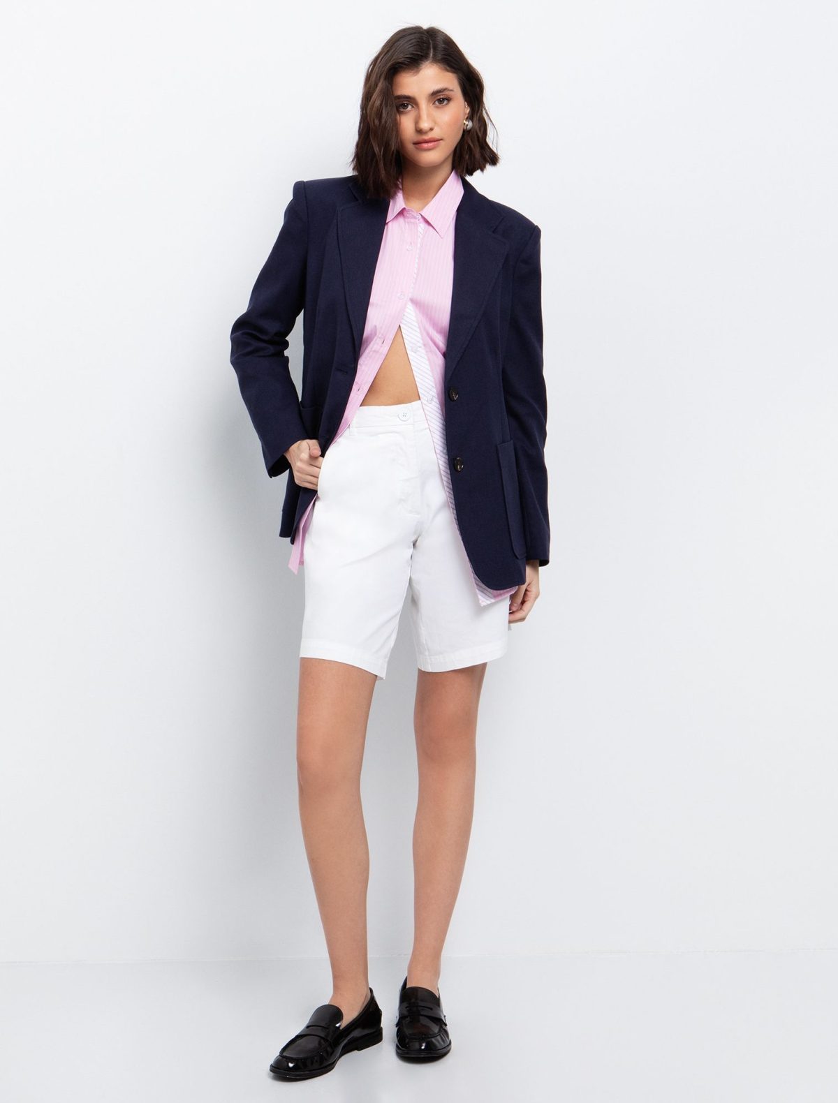 Toi&Moi Bαμβακερή βερμούδα 20-5345-125-Beige/Μπέζ