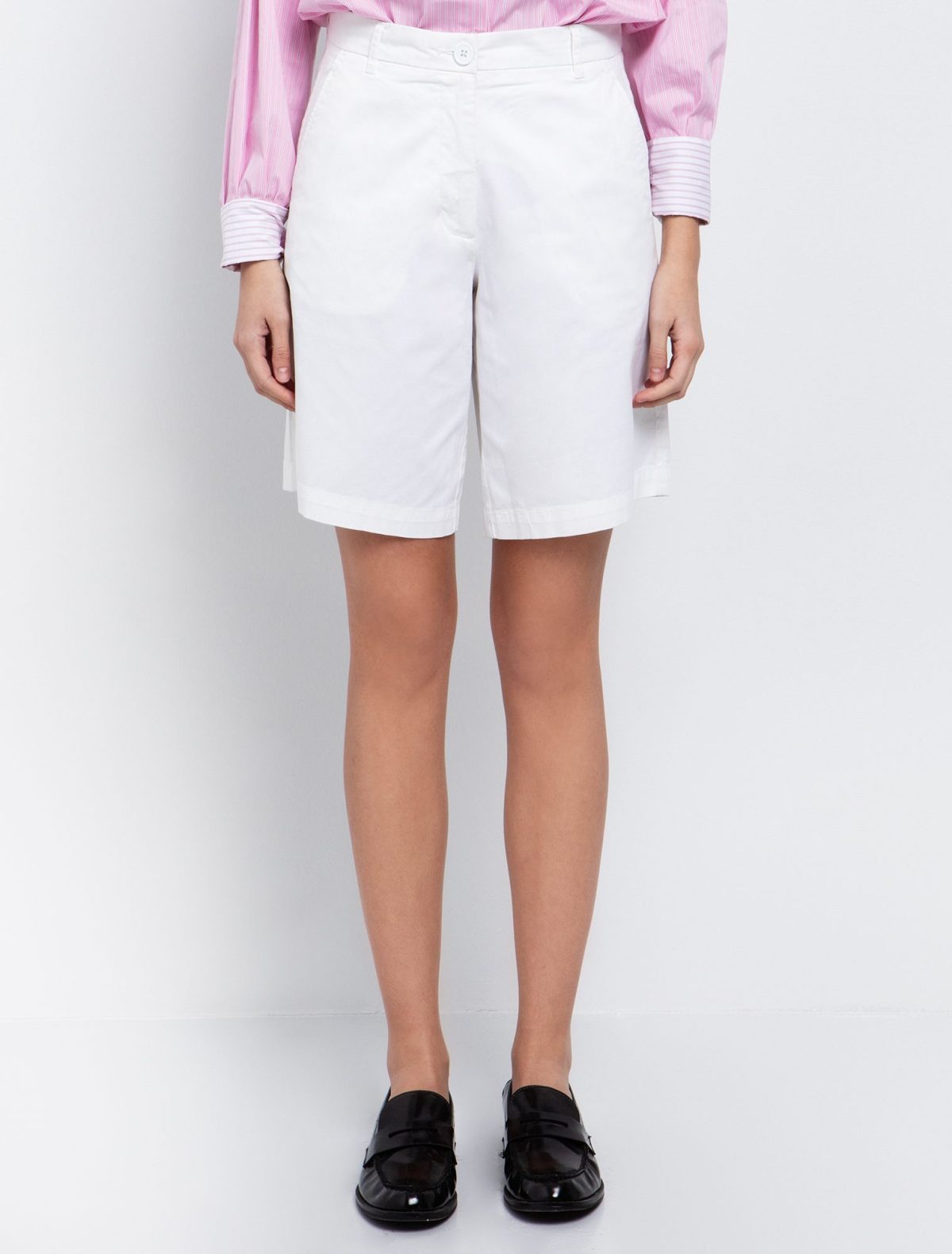 Toi&Moi Bαμβακερή βερμούδα 20-5345-125-White/Λευκό