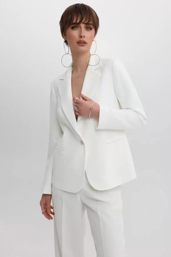 Bill Cost Σακάκι με πέτο γιακά 10-031004-0-White/Λευκό