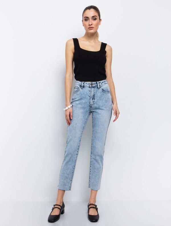 Toi&Moi Πλεκτό τοπ ribbed 70-4847-125-Off White/Υπόλευκο