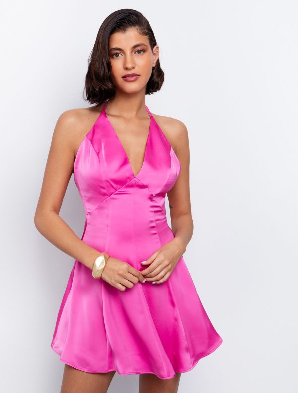 Toi&Moi Skater μίνι φόρεμα σατινέ 50-6522-125-Fuschia/Φούξια