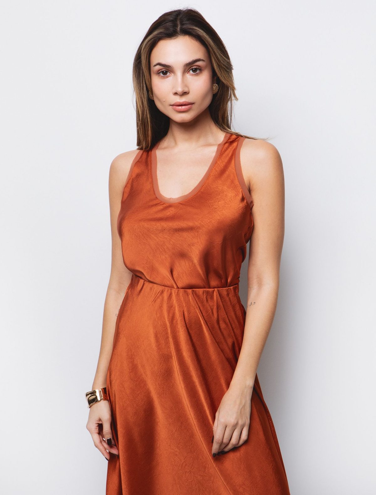 Toi&Moi Top με εφέ τσαλακωμένης όψη 30-5481-125-Κανελί