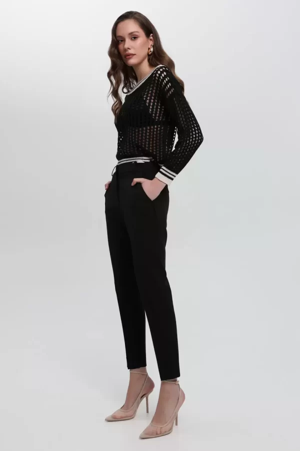 Bill Cost Παντελόνι σε ίσια γραμμή 10-031005-0-Black/Μαύρο
