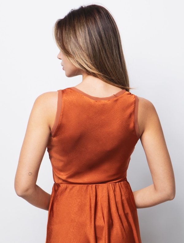 Toi&Moi Top με εφέ τσαλακωμένης όψη 30-5481-125-Κανελί
