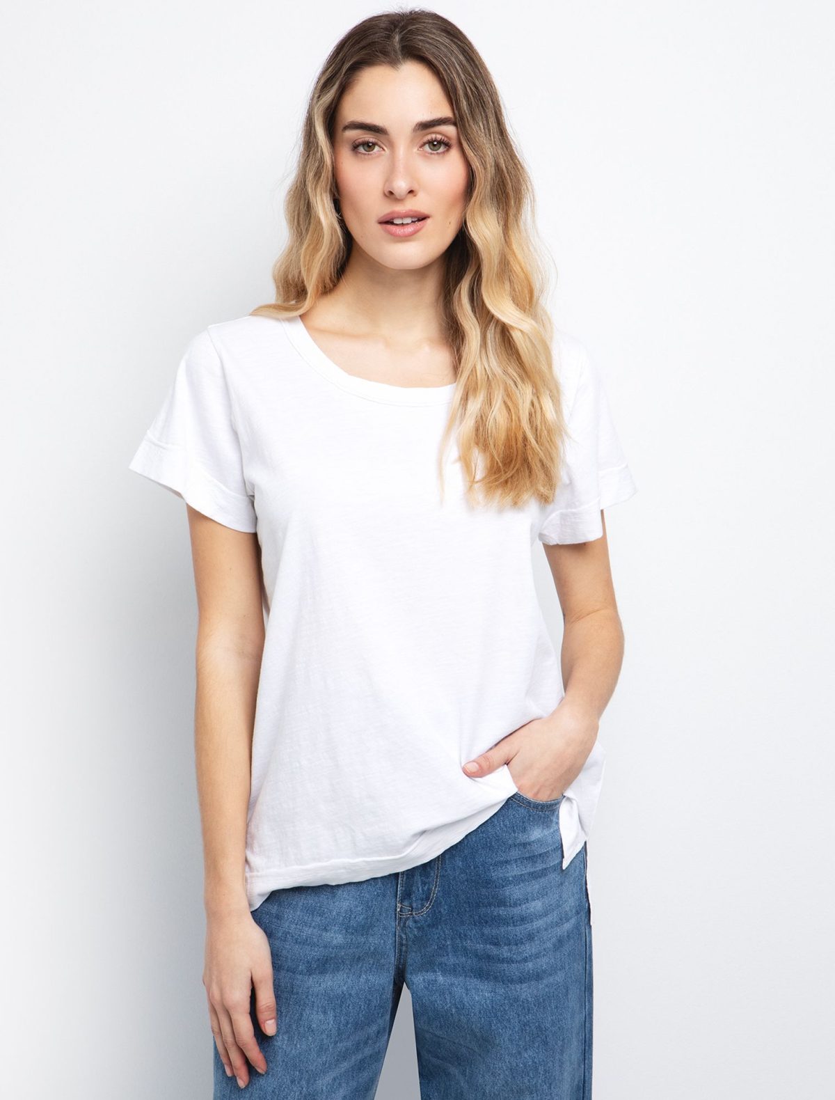 Toi&Moi T-shirt με ραφή στην πλάτη 80-6274-125-White/Λευκό