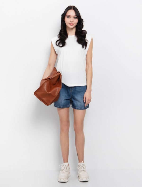 Toi&Moi Μπλούζα με μείγμα από modal 80-6438-125-Off White/Υπόλευκο