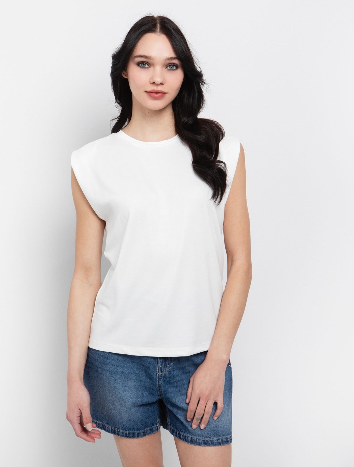 Toi&Moi Μπλούζα με μείγμα από modal 80-6438-125-Off White/Υπόλευκο