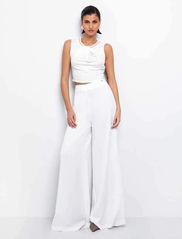 Toi&Moi Jersey tοp με αλυσίδα 80-6470-125-Off White/Υπόλευκο
