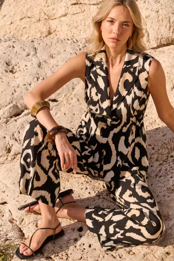 Bill Cost Αμάνικο γιλέκο με γιακά 10-342305-0-Black/Μαύρο