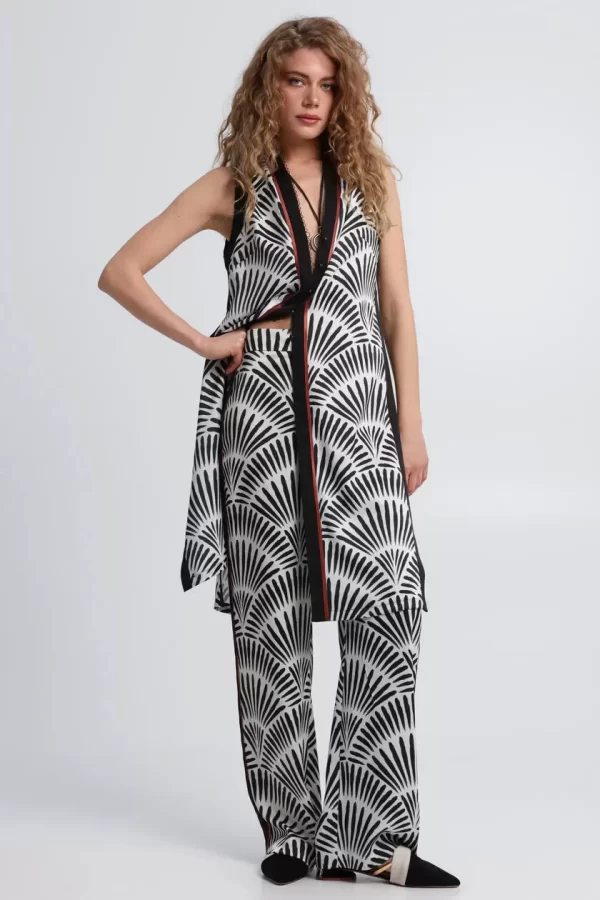 Bill Cost Παντελόνι με Γραφικό Μοτίβο 10-342289-0-Black/Μαύρο