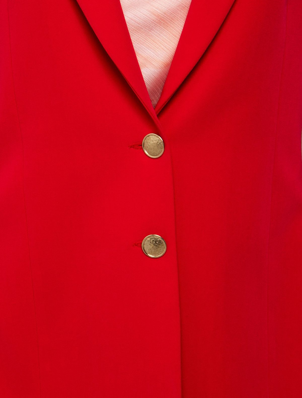 Toi&Moi Γιλέκο με χρυσά κουμπιά 40-0792-125-Red/Κόκκινο