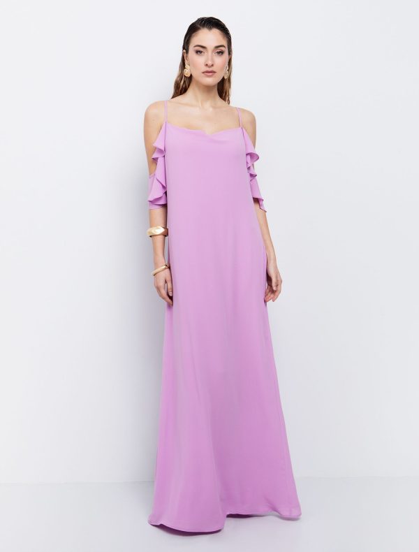 Toi&Moi Maxi φόρεμα με ruffles 50-6580-125-Yellow/Κίτρινο