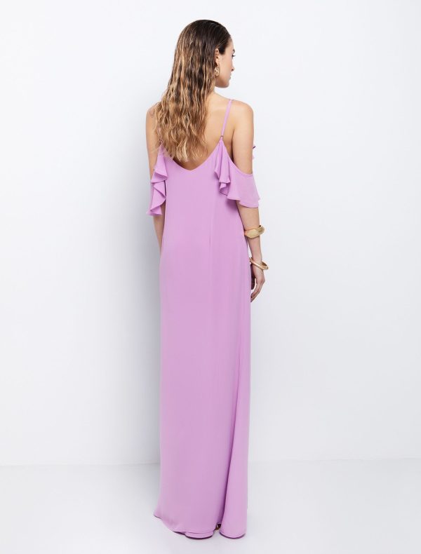 Toi&Moi Maxi φόρεμα με ruffles 50-6580-125-Lilac/Λιλά