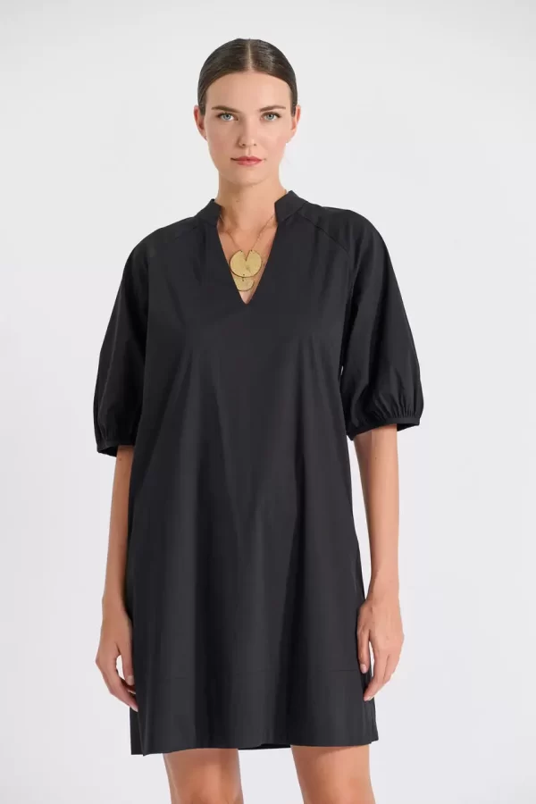 Bill Cost Minimal φόρεμα με balloon μανίκια 10-180315-0-Black/Μαύρο