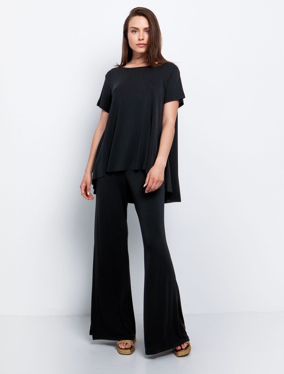Toi&Moi Μπλούζα με μείγμα από modal 80-6535-125-Black/Μαύρο