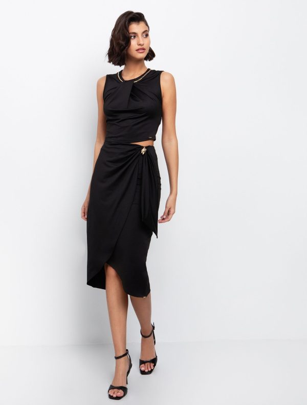 Toi&Moi Jersey tοp με αλυσίδα 80-6470-125-Black/Μαύρο