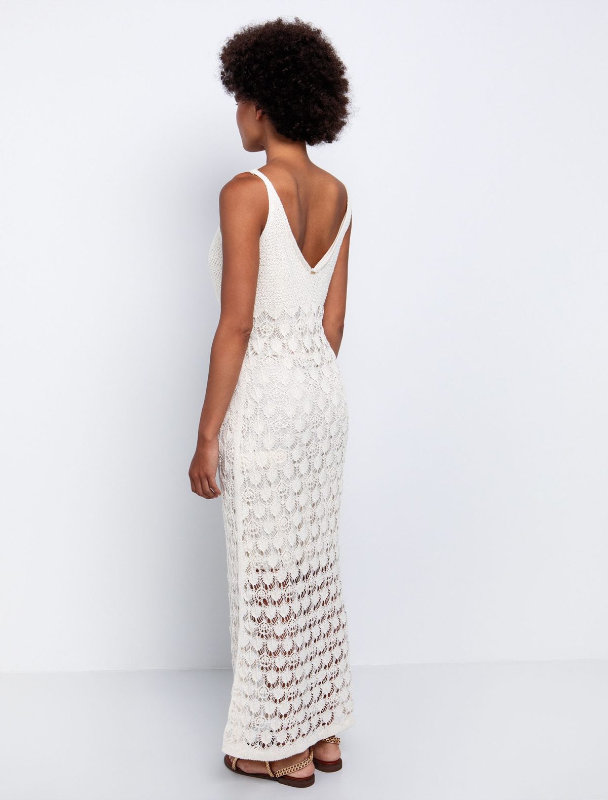 Toi&Moi Crochet φόρεμα με λουλούδι 50-6557-125-Beige/Μπέζ
