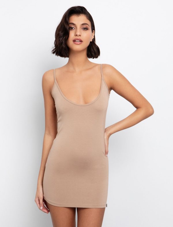 Toi&Moi Mini φόρεμα μεσοφόρι 50-6595-125-Beige/Μπέζ