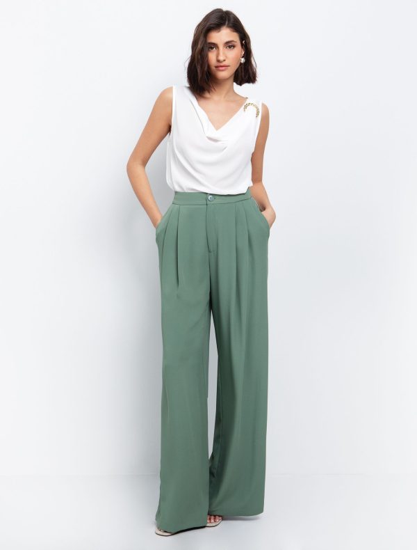 Toi&Moi Ντραπέ τοπ με κρίκο 30-5446-125-Off White/Υπόλευκο