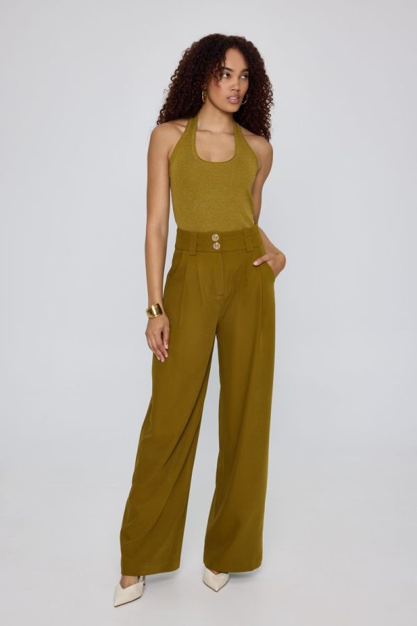 Mind Matter Παντελόνι με Πιέτες Jovie Trousers MML25-01-03-020-CHAKI/Χακί