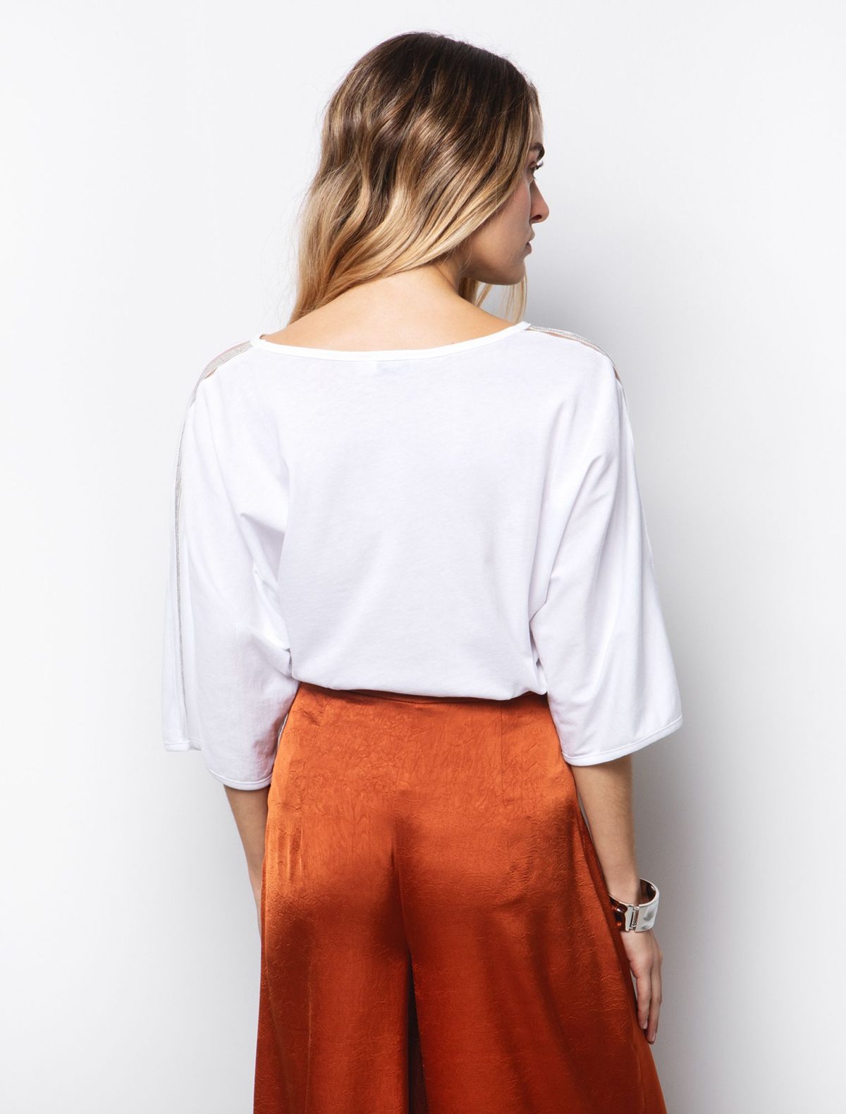 Toi&Moi Μπλούζα με διαφάνεια & πέτρες 80-6458-125-Off White/Υπόλευκο