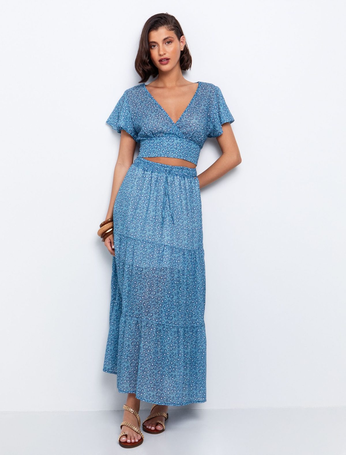 Toi&Moi Φλοράλ τοπ κρουαζέ 30-5566-125-Floral/Φλοράλ