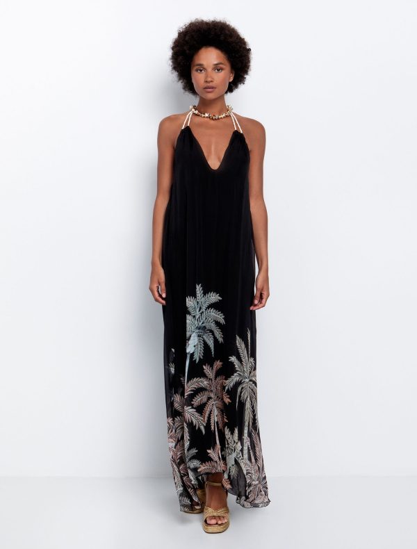 Toi&Moi Maxi φόρεμα με print φοίνικες 50-6578-125-Multicolour/Eμπριμέ