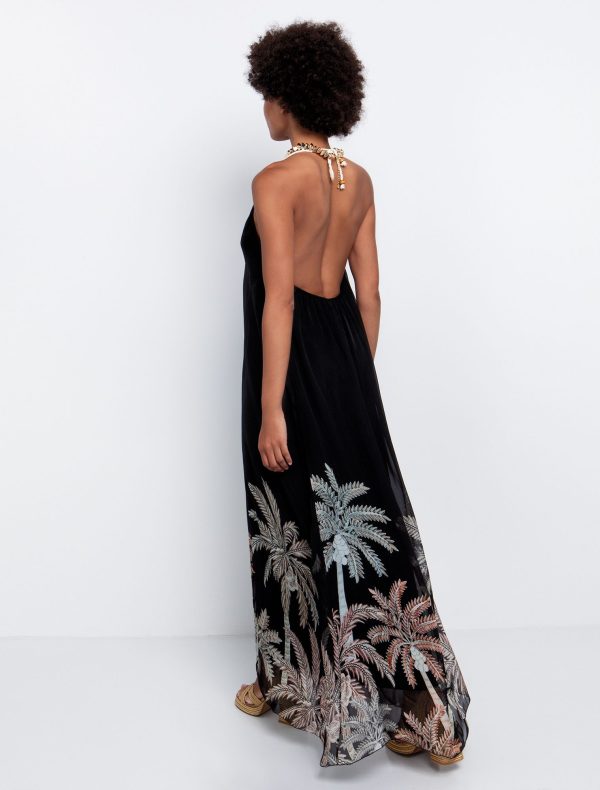 Toi&Moi Maxi φόρεμα με print φοίνικες 50-6578-125-Multicolour/Eμπριμέ