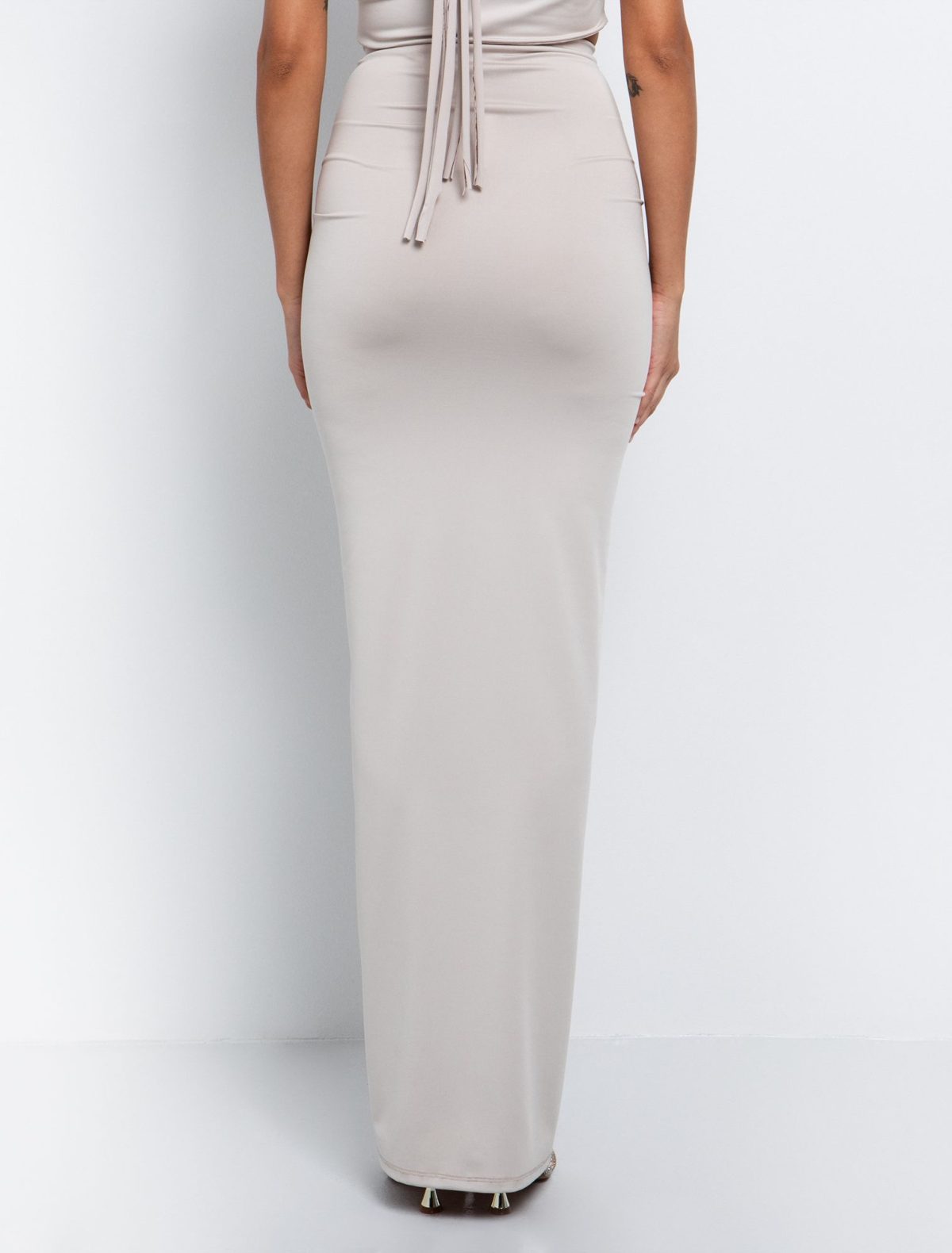 Toi&Moi Maxi φούστα με σούρα 10-3926-125-Sand/Άμμος