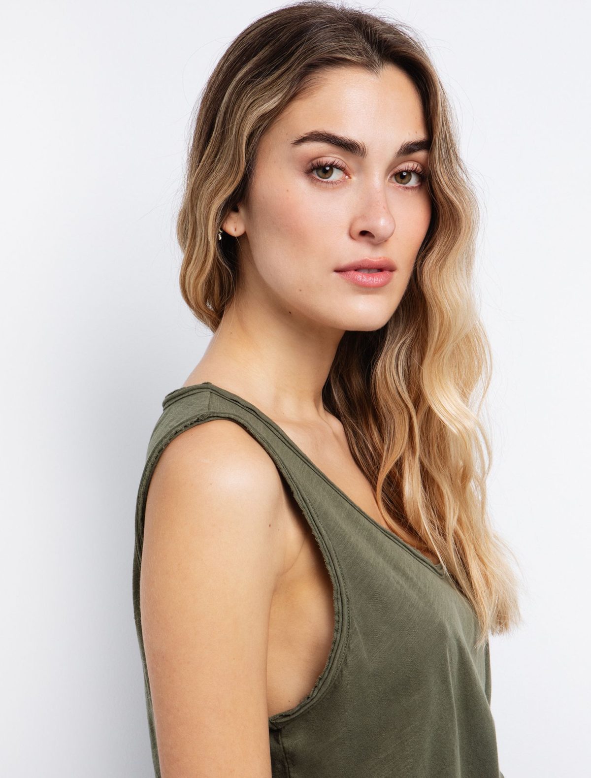 Toi&Moi Basic τοπ βαμβακερό 80-6276-125-Khaki/Χακί