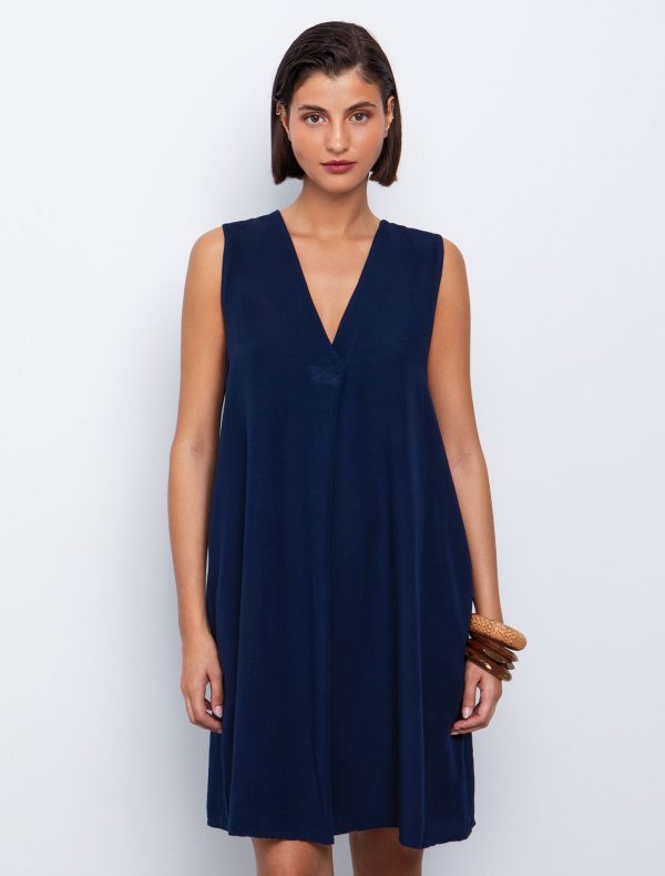 Toi&Moi Ριχτό φόρεμα με πιέτα 50-6559-125-Khaki/Χακί