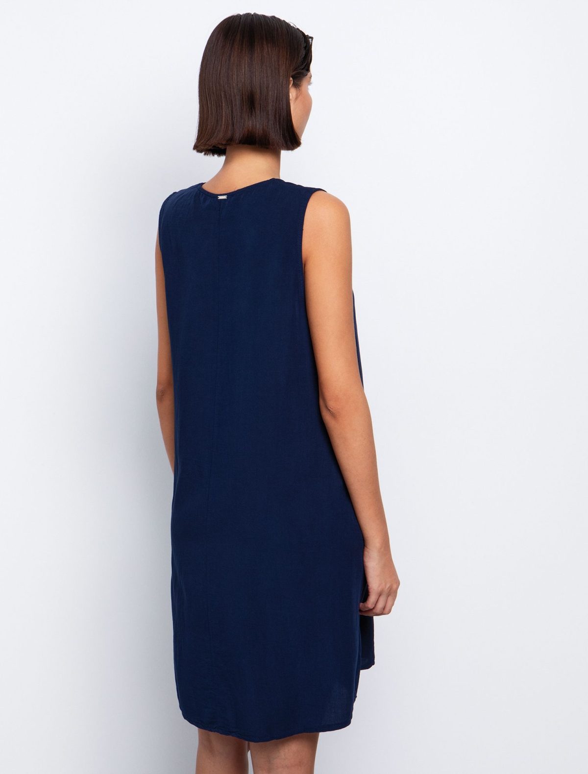 Toi&Moi Ριχτό φόρεμα με πιέτα 50-6559-125-Blue Navy/Μπλέ Navy